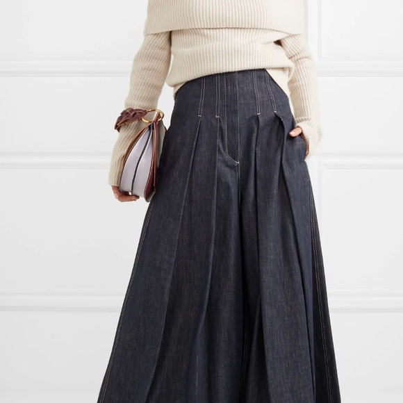 Brunello Cuccinelli wide leg pants in oat size 6 - Picture 5 of 10